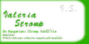 valeria stromp business card